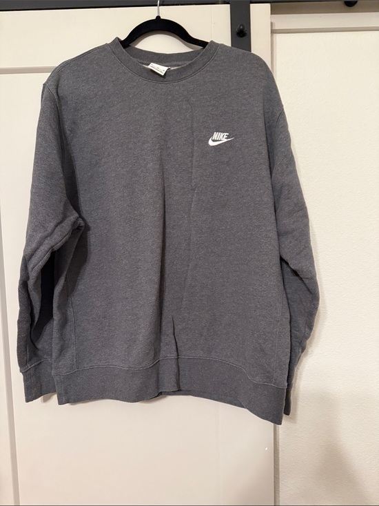 Nike Other - Nike Men’s Charcoal Gray Crewneck Sweatshirt with White Logo